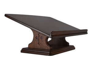 Extra Large Bible Stand - Dark Hickory Finish