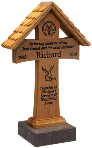 Garden Memorial Cross - Medium