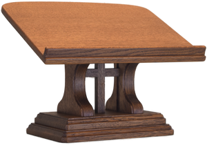 Bible Stand - Medium Brown Finish